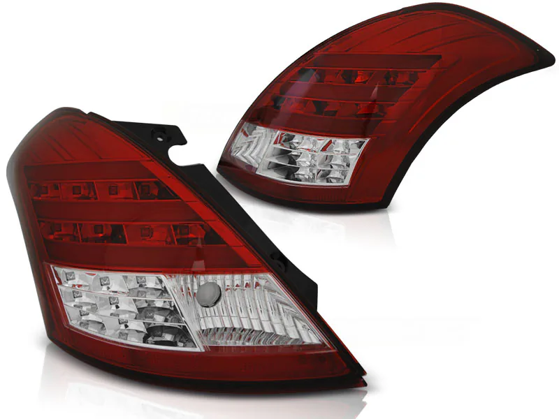 Baklykter Suzuki Swift 10- Red White Led Bar - Bilde 2