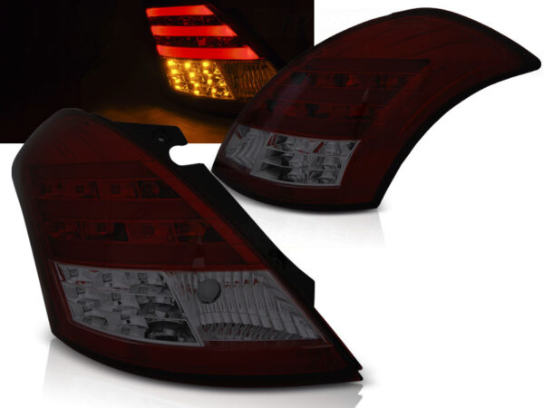 Baklykter Suzuki SWIFT V 10- LED Bar Rød/Røykfarget – bilde 1 av 2