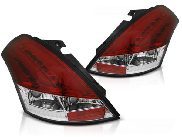 Baklykter Suzuki SWIFT V 10-17 LED Bar Rød/Hvit – bilde 2 av 2