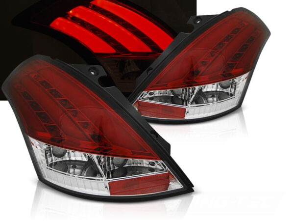 Baklykter Suzuki SWIFT V 10-17 LED Bar Rød/Hvit – bilde 1 av 2