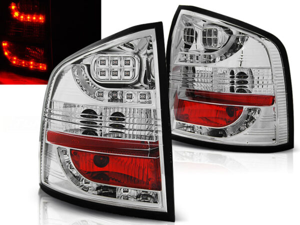 Baklykter Skoda Octavia II Stasjonsvogn 04-12 LED Krom – bilde 1 av 2