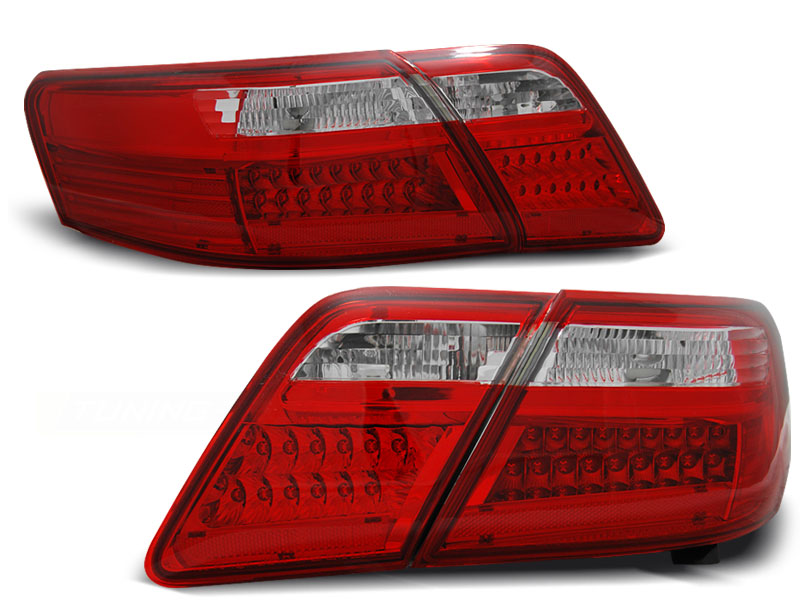 Baklykter Toyota Camry 6 Xv40 06-09 Red White Led - Bilde 2