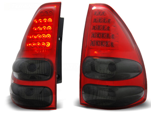 Baklykter Toyota LAND CRUISER 120 03-09 LED Rød/Røykfarget