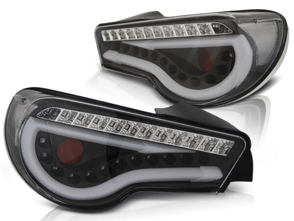 Baklykter Toyota GT86 12-16 LED Bar SEQ Svart – bilde 2 av 2
