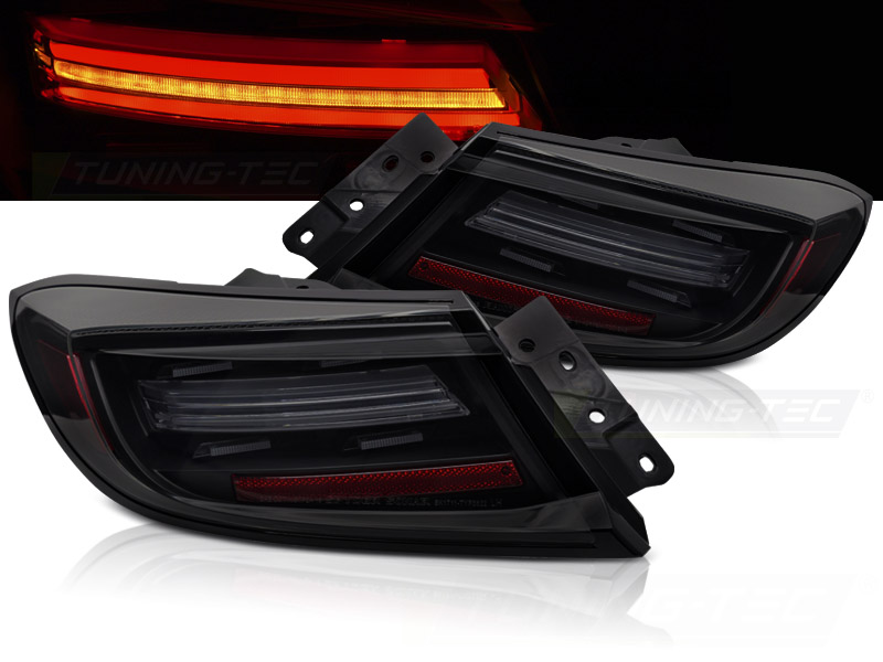 Baklykter Toyota Gr86 21- Led Bar Black Smoke Seq