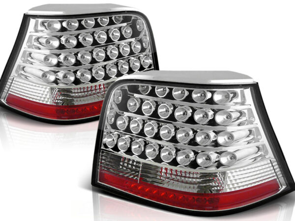 Baklykter VW Golf 4 09.97-09.03 Hatchback LED Krom – bilde 2 av 2