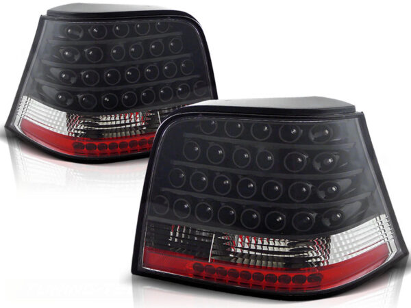 Baklykter VW Golf 4 09.97-09.03 Hatchback LED Svart – bilde 2 av 2