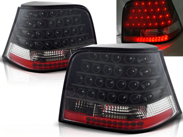 Baklykter VW Golf 4 09.97-09.03 Hatchback LED Svart – bilde 1 av 2