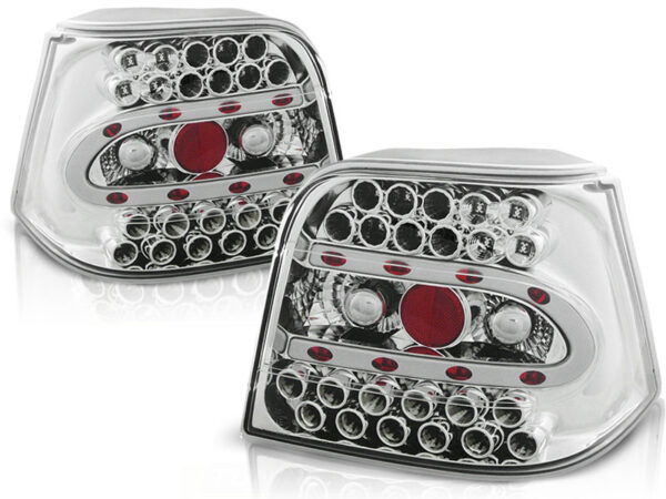 Baklykter VW Golf 4 09.97-09.03 Hatchback LED Krom – bilde 2 av 2