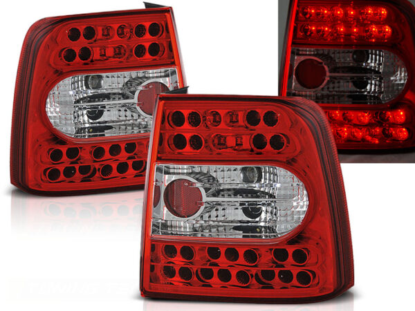 Baklykter VW Passat B5 11.96-08.00 Sedan LED Rød/Hvit – bilde 1 av 2