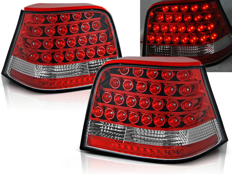 Baklykter VW Golf 4 09.97-09.03 Led Red White