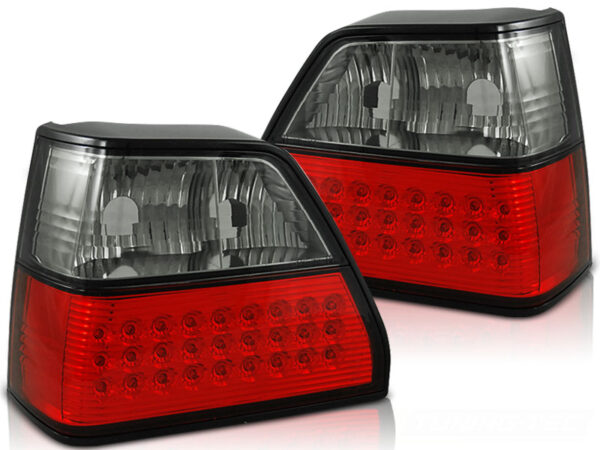 Baklykter VW Golf 2 08.83-08.91 Hatchback LED Rød/Røykfarget – bilde 2 av 2