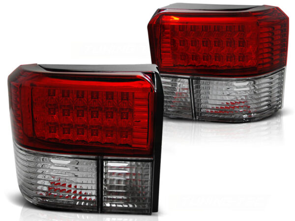 Baklykter VW T4 90-03.03 TRANSPORTER, CARAVELLE, MULTIVAN LED Rød/Hvit – bilde 2 av 2