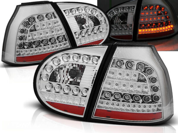 Baklykter VW Golf 5 10.03-09 Hatchback LED Krom – bilde 1 av 2