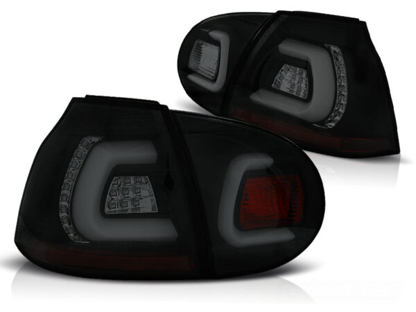 Baklykter VW Golf 5 10.03-09 Hatchback LED Bar Svart/Røykfarget – bilde 2 av 2