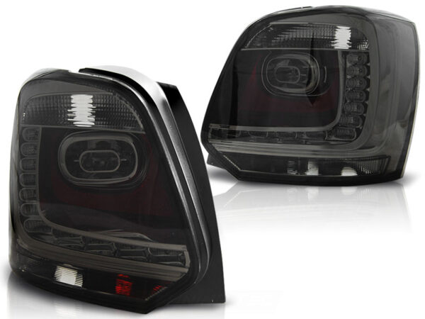 Baklykter VW Polo 09-14 Hatchback LED Røykfarget – bilde 2 av 2