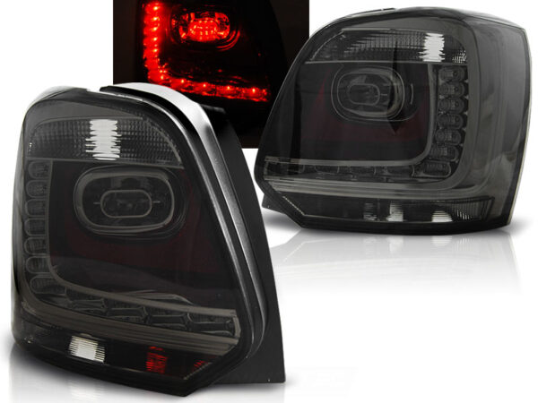 Baklykter VW Polo 09-14 Hatchback LED Røykfarget – bilde 1 av 2