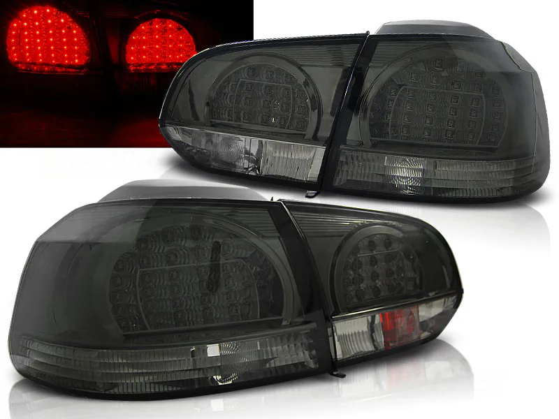 Baklykter VW Golf 6 10.08-12 Led Smoke