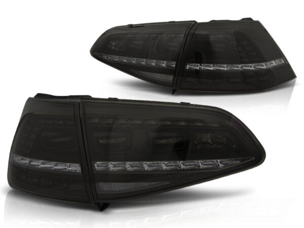 Baklykter SPORT VW Golf 7 13-17 Hatchback LED SEQ Røykfarget – for original LED – bilde 2 av 2