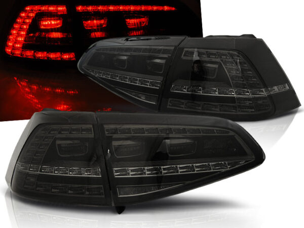 Baklykter SPORT VW Golf 7 13-17 Hatchback LED Røykfarget – for original LED – bilde 1 av 2