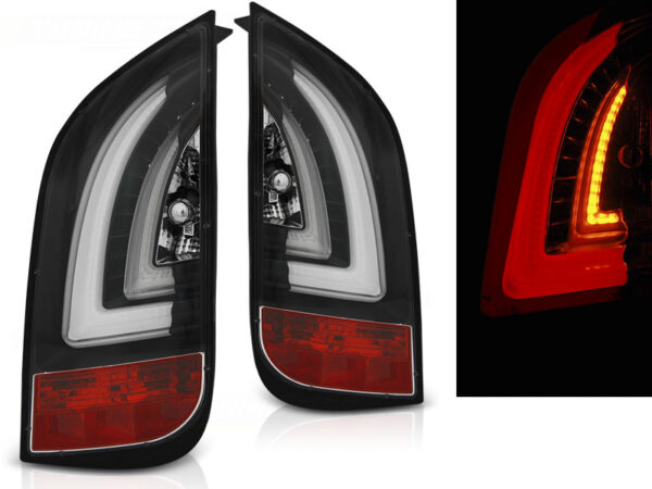 Baklykter VW UP! 3.11-/Skoda CITIGO 12.11- LED Bar Svart – bilde 1 av 2