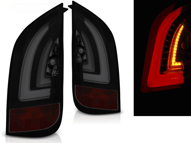 Baklykter Black VW UP! 3.11- / Skoda Citigo 12.11- Led Bar Smoke