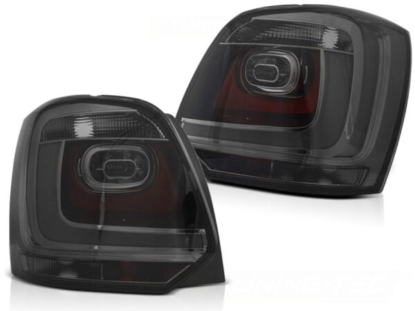 Baklykter VW Polo 09-14 Hatchback LED Bar Røykfarget – bilde 2 av 2