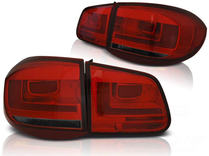 Baklykter VW Tiguan 07-07.11 Led Bar Red Smoke - Bilde 2