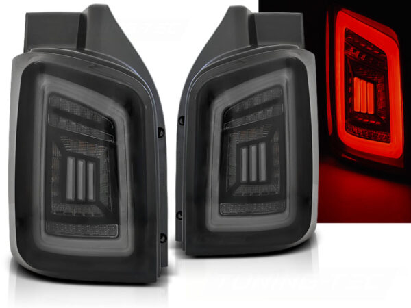 Baklykter VW T5 04.03-09/10-15 Bakluke LED Bar Svart/Røykfarget – bilde 1 av 2