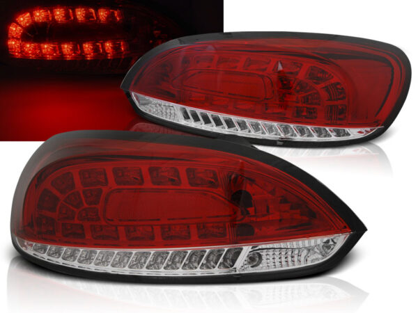 Baklykter VW Scirocco III 08-04.14 LED Rød/Hvit – bilde 1 av 2