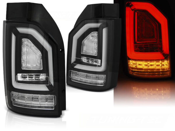 Baklykter VW T6 15-19 OEM BULB Bakluke LED Bar SEQ Svart – for original pæretype – bilde 1 av 2