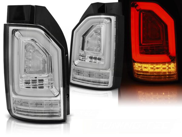 Baklykter VW T6 15-19 OEM Bakluke LED Bar SEQ Krom – for original LED – bilde 1 av 2