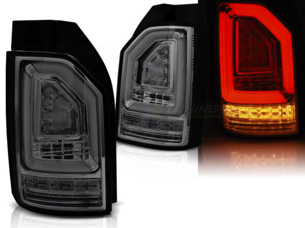 Baklykter VW T6 15-19 OEM Bakluke LED Bar SEQ Røykfarget – for original LED – bilde 1 av 2