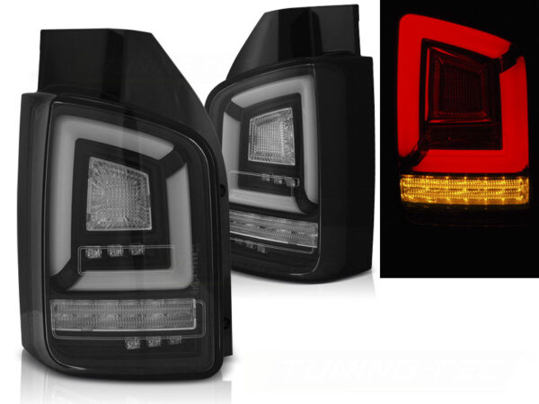 Baklykter VW T5 04.03-09 Transporter LED Bar SEQ Svart – bilde 1 av 2