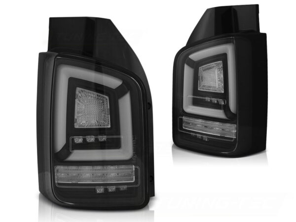 Baklykter VW T5 10-15 Transporter LED Bar SEQ Svart – bilde 2 av 2