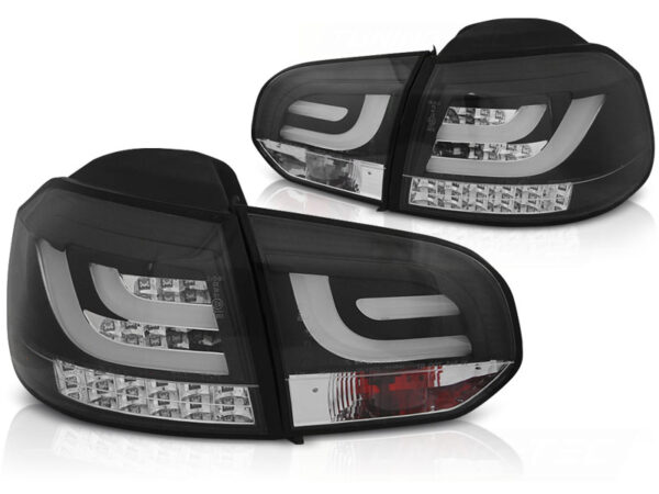 Baklykter VW Golf 6 10.08-12 LED Bar Svart – bilde 2 av 2