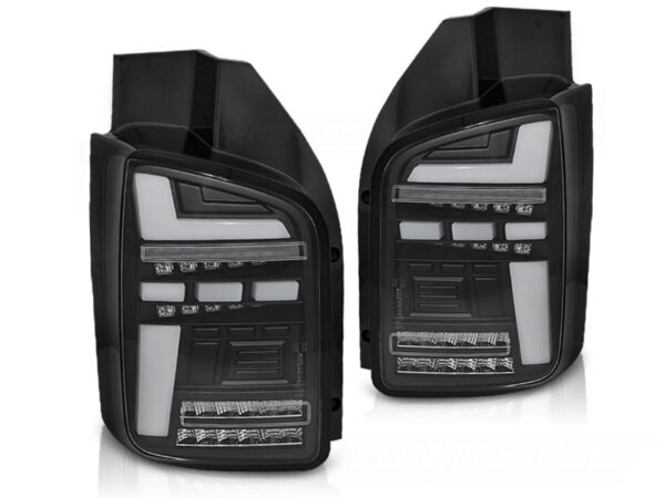 Baklykter VW T5 04.03-09 INDICATOR Transporter Full LED SEQ Svart – bilde 2 av 2