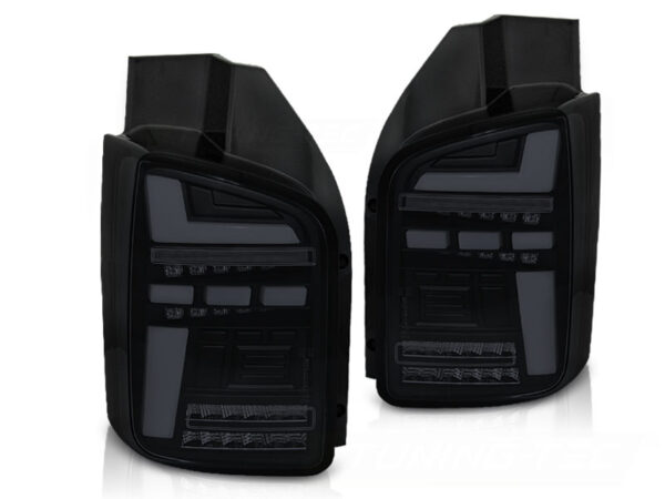 Baklykter VW T5 04.03-09 INDICATOR Transporter Full LED SEQ Svart/Røykfarget – bilde 2 av 2