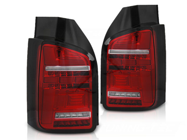 Baklykter VW T6 15-19 OEM BULB Dobbel Bakdør LED Bar SEQ Rød/Hvit – for original pæretype – bilde 2 av 2