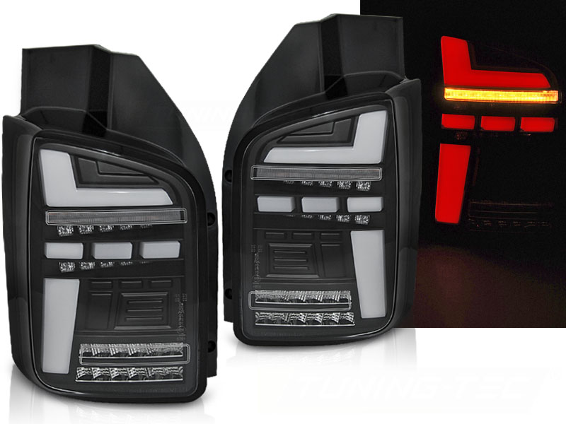 Baklykter VW T6.1 20- OEM Pære Led Bar Black Seq