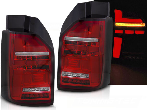 Baklykter VW T6, T6.1 15-24 OEM Bakluke LED Bar SEQ Rød/Hvit – for original LED – bilde 1 av 2