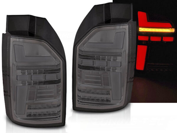 Baklykter VW T6.1 20- OEM BULB Bakluke LED Bar SEQ Røykfarget – for original pæretype – bilde 1 av 2