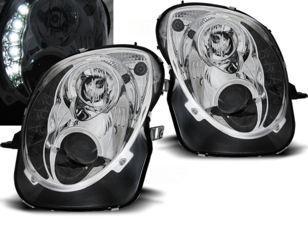 Frontlykter Alfa Romeo Mito 08-19 TRU DRL Krom – bilde 1 av 2