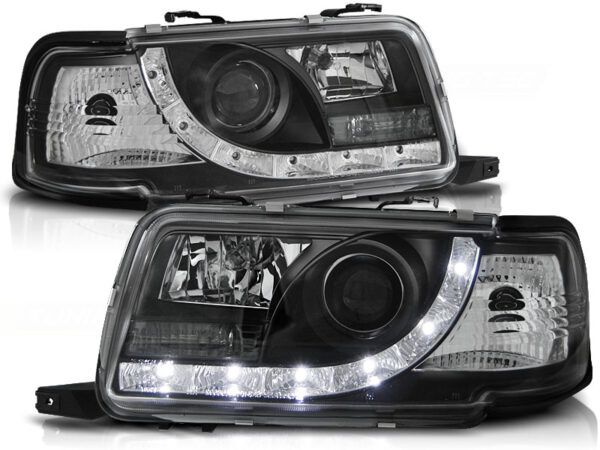 Frontlykter Audi 80 B4 09.91-04.96 Daylight Svart