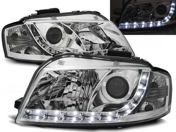 Frontlykter Audi A3 8P 05.03-03.08 Daylight Krom – bilde 1 av 2