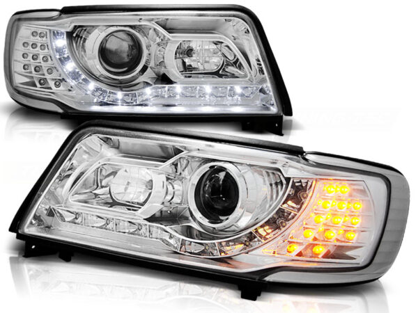 Frontlykter Audi 100 C4 12.90-06.94 Daylight Krom – bilde 2 av 2