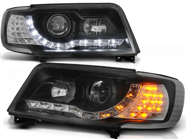 Frontlykter Audi 100 C4 12.90-06.94 Daylight Svart – bilde 2 av 2