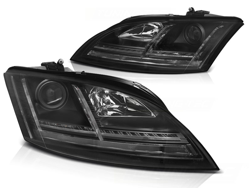 Frontlykter Audi TT 06-10 8J Led Black Seq - Bilde 2