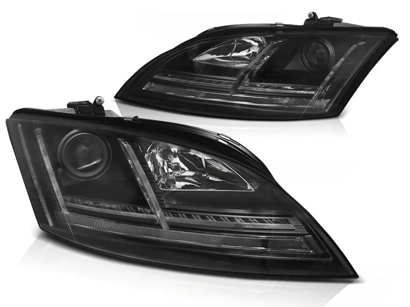 Frontlykter Audi TT 06-10 8J Led Black Seq - Bilde 2