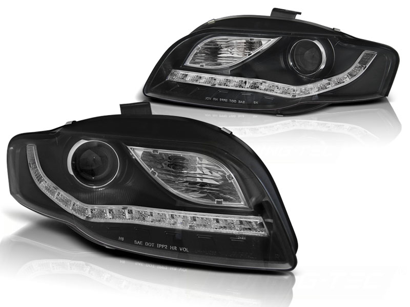 Frontlykter Audi A4 B7 11.04-03.08 Daylight Black - Bilde 2
